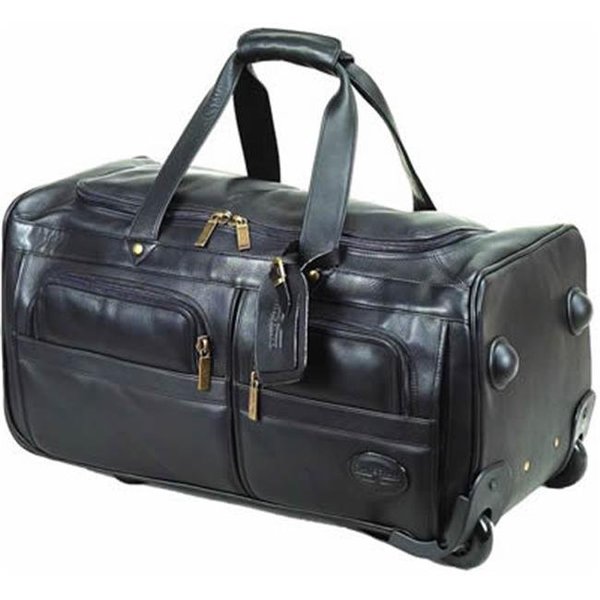 Claire Chase Claire Chase 233E-black Rolling Duffel - Black 844739027224